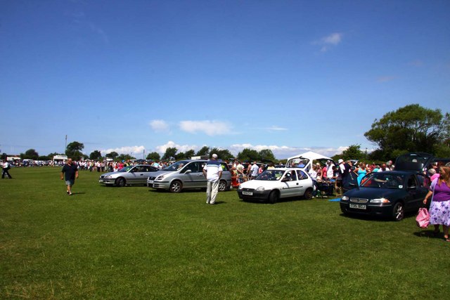 Car boot sale at the BASF Sports Ground in Burnham-On-Sea