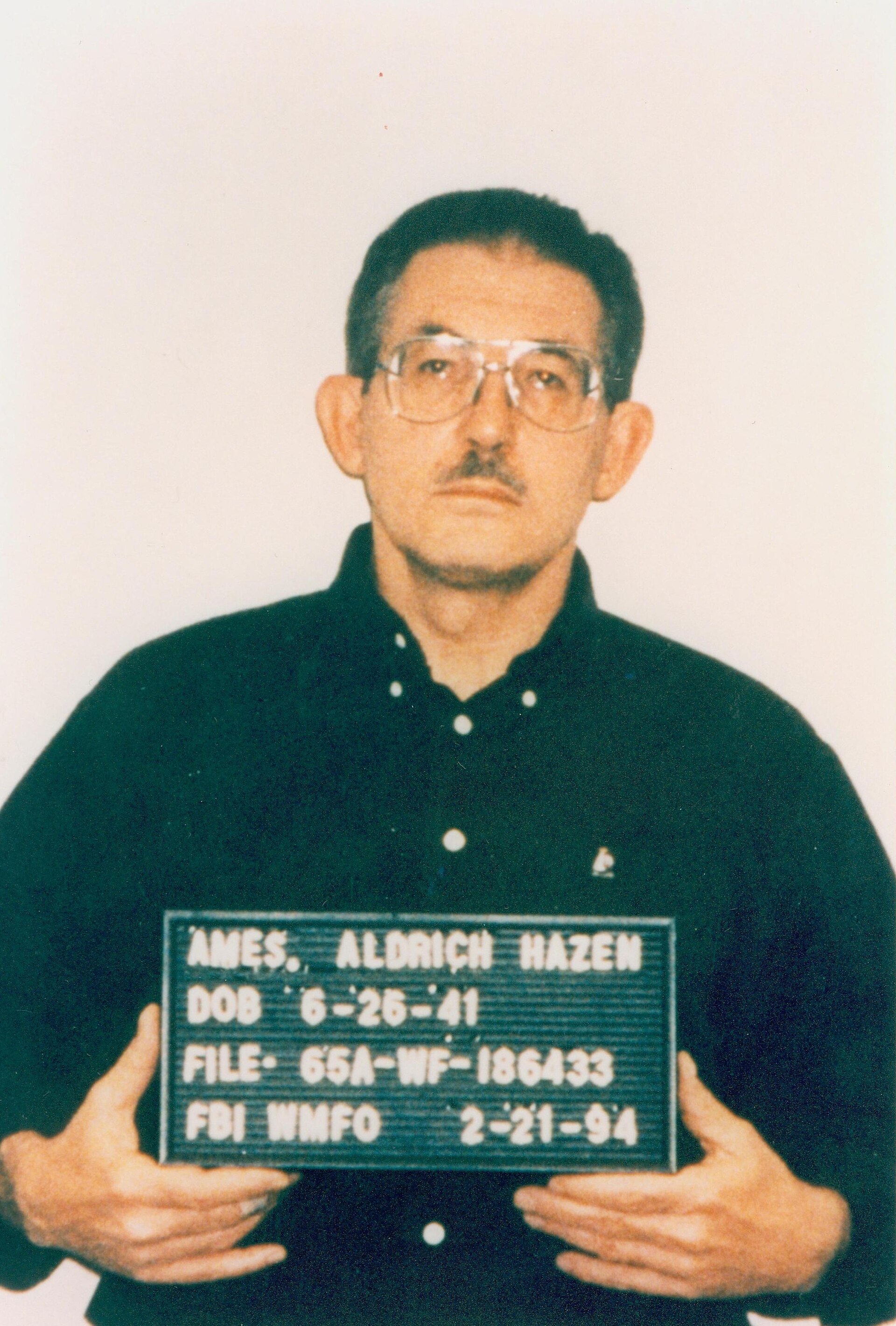 Ames was arrested Feb. 21, 1994, on charges of espionage. He pleaded guilty in April of that year and was sentenced to life without parole.
