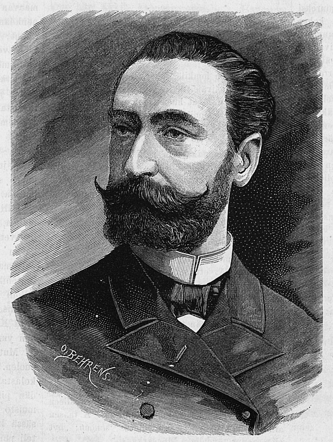 Ranskan presidentti Sadi Carnot (1837-1894). Kuva julkaistu Kyläkirjaston Kuvalehdessä 31.1.1888.