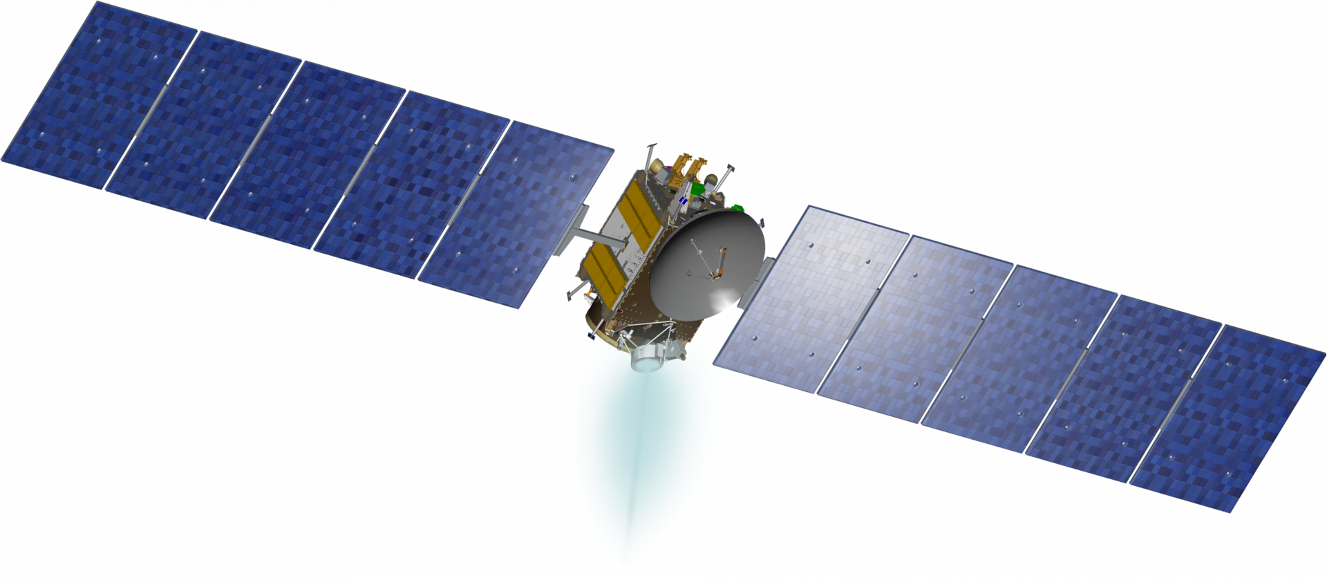 Artist's concept of the Dawn spacecraft.