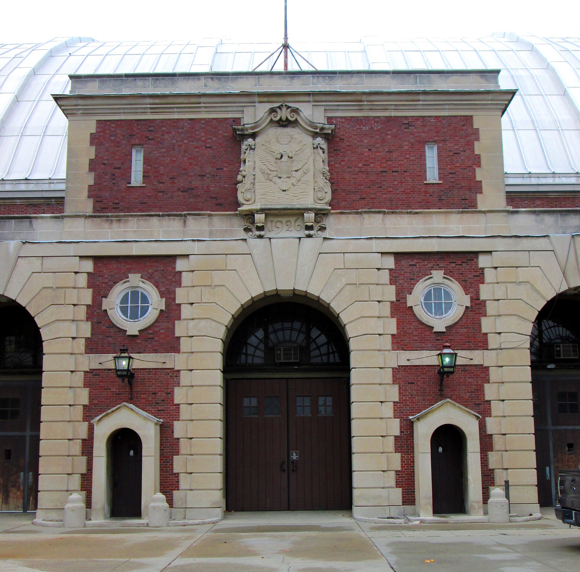 The Armory of the University of Illinois at Urbana-Champaign, located at 505 East Armory Avenue in Champaign, Urbana, was built in 1912-1914 and was designed by William Carbys Zimmerman, the Illinois 