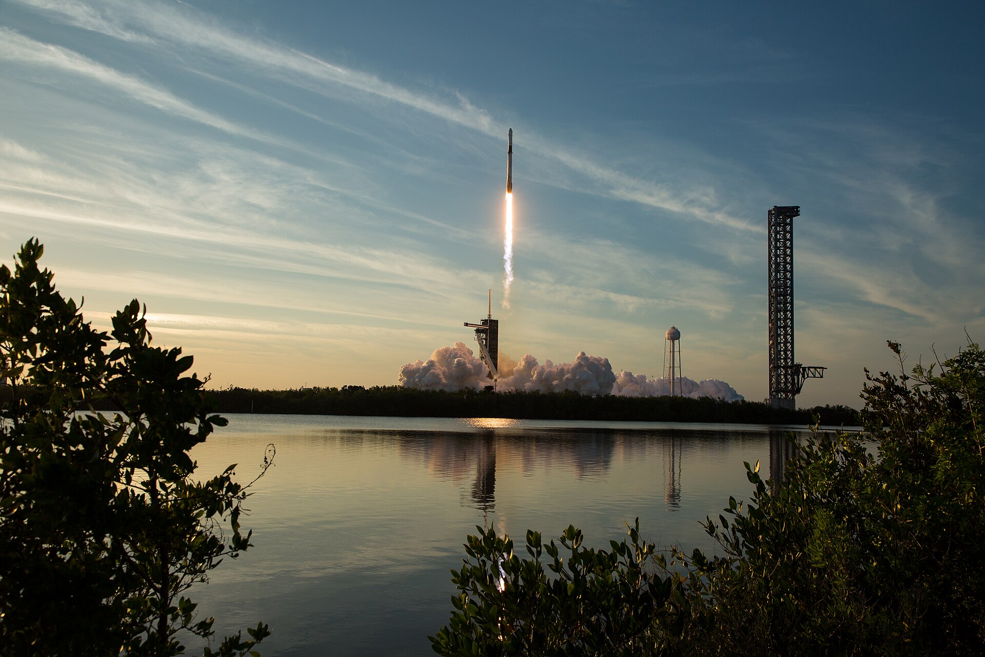 A SpaceX Falcon 9 rocket carrying the company’s Dragon spacecraft is launched on NASA’s SpaceX Crew-10 mission to the International Space Station with NASA astronauts Anne McClain and Nichole Ayers, J